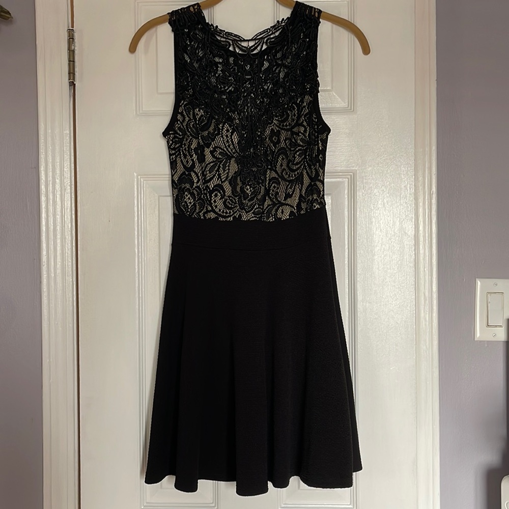 Black skater dress